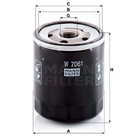 Olejový filtr MANN W7061 - 1 ks